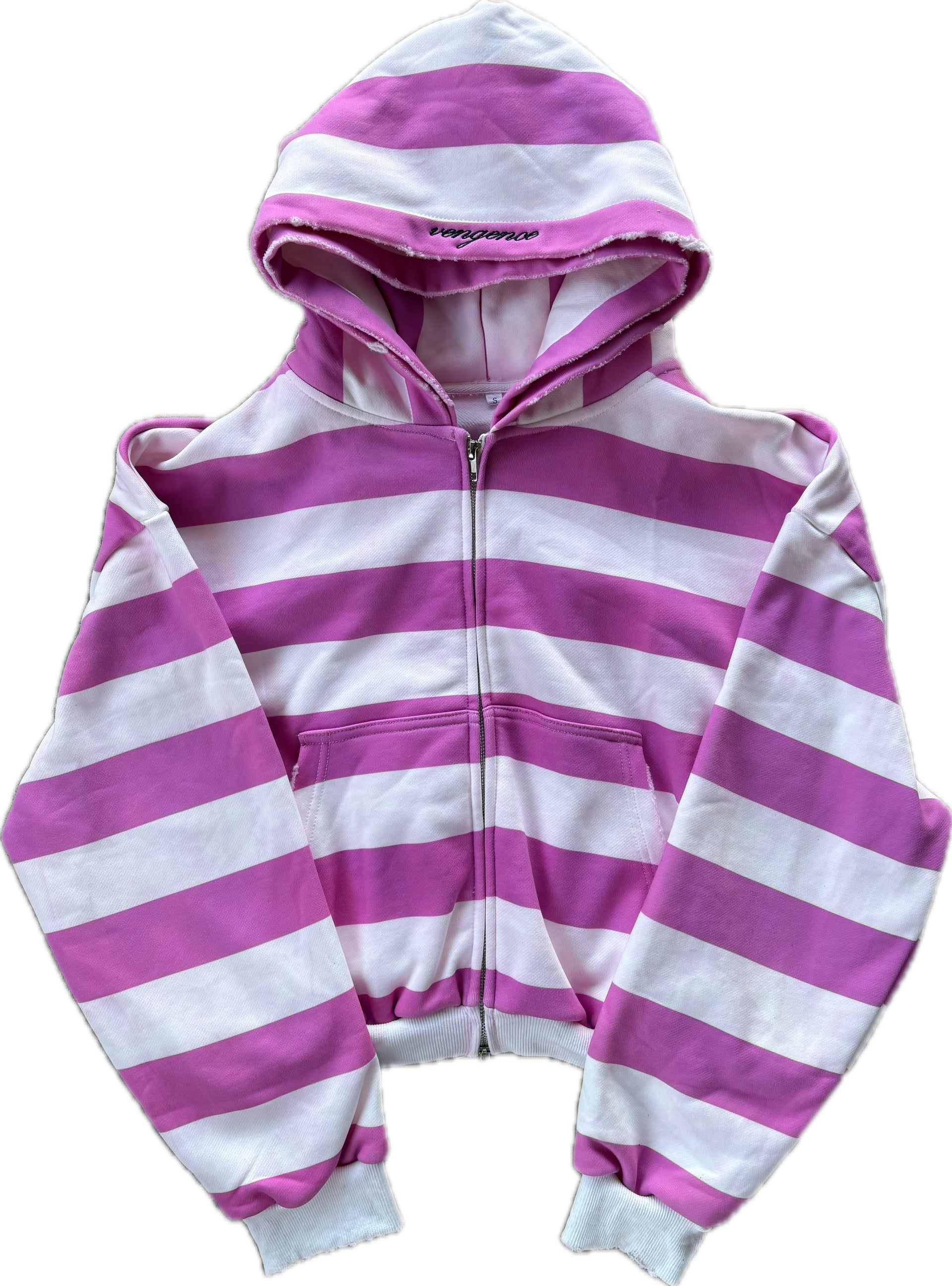 "WALDO" Striped Zip-Up